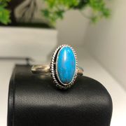 Turquoise Elegant Natural GemStones Rings size 9.5