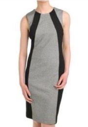 Black White Sheath Dress