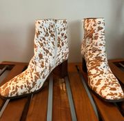 I.N.C. Tan Cow Print Boots