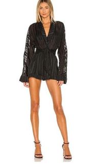 Revolve Camila Coelho Amelia Romper in Black size medium sexy going out