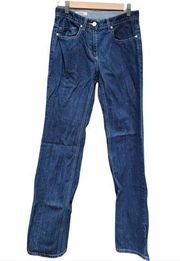 Nordstrom Faconnable Mid-rise Dark Wash Ladies Jeans 4