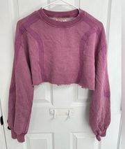 BDG Urban Outfitters NWT Pink Cropped Crew Neck Sweatshirt Women’s Size S