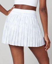 NEW Spanx The Get Moving Pleated Skort 14" in White Camo Size XL