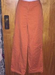 Orange Gap Stretch Pants W/ Drawstring Cuffs Size 2