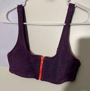 #284 Xhilaration Purple and hot neon orange top size small