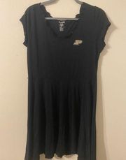 Womens Knights Apparel Purdue Boilermakers Black Knee-Length Dress Size Large