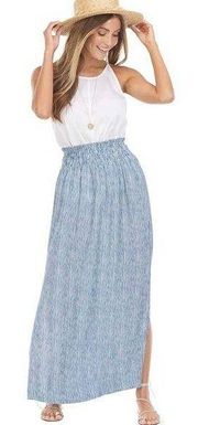 Women’s Blue Stripe Bri Skirt Size Large