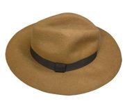 Express Tan with Grosgrain Ribbon Felt Hat