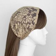 Lace Wide band - Hair Scarf, Bandanas, Hairbands for Women - wear, Hair Wrap, Head Band, Minimalist - Lightweight