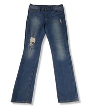 Articles Of Society Jeans Size 30 Shannon East lake Stretch Distressed Straight Leg Destroyed 