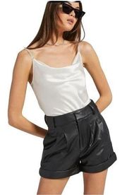 Generation Love Women's Medium Black Georgie Shorts with Pockets and Belt Hoops