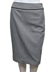 The Limited Skirt Women 2 Black White Check Pencil Straight Career Work Neutral