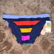 Gianni Bini striped bathing suit bottoms, Small
