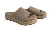 Madden Girl  Tan Espadrille Slide Sandal Size 7