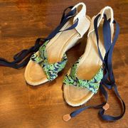 J Crew Women’s Paisley Marianne Espadrilles Wedge Sandals Shoes Heels Size 8