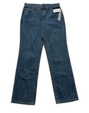 Charter Club Laura Fit Blue Wash Straight Leg Pants Jeans Size 6 NEW