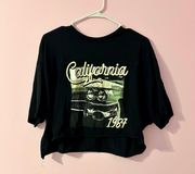 California 1987 Cropped Graphic Tee