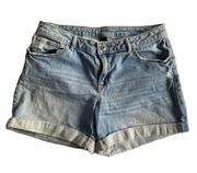 APT 9 MODERN Jean Shorts With 2 new sunflower iron-on transfers in back  Size 10