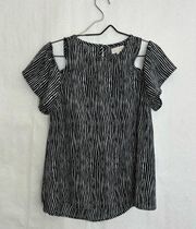 4/$25 Mud Pie striped blouse small