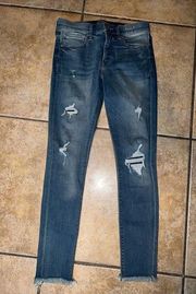 Express Mid Rise Ankle Legging Jeans Size 4