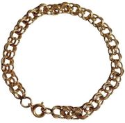 Yellow Gold Filled Double Rollo Great for Charms Link Chain Bracelet