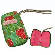 Wristlet Wallet ID Case Card Purse green Pink A1 4273
