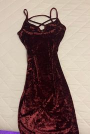 Velvet Strappy Dress