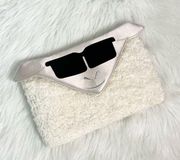 New! BCBGMAXAZRIA Sheep Clutch Evening Bag - White / Ivory - Aries the Ram