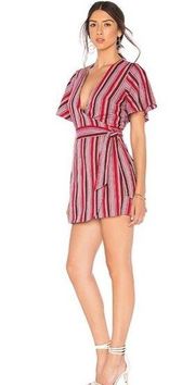 Revolve The Jetset Diaries Sundowner Mini Wrap Dress Size M