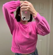 Hot Pink Valor sweat shirt crew neck long sleeve Barbie Juicy sweater pullover