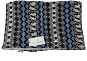 Vera Bradley Women's One Size Playful Penguin Blue Cowl Scarf Blue/Gray NWT