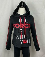 Star Wars Black Hoodie Sweatshirt Disney Parks The Force is With You Sz Small