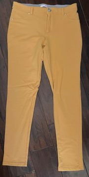 Casual Yellow Jeggings