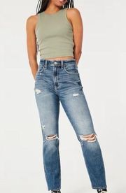 Hollister  Ultra High Rise Ripped Mom Jeans