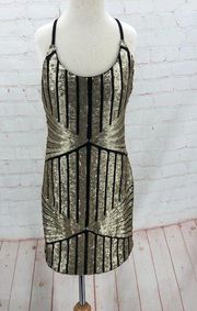 WYLDR gold sequins dress XS