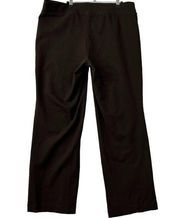 Lands End Size XL Starfish Straight Leg Pants Brown High Rise Pull On Casual