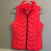 Women's Coral Quilted Puffer Vest NWT Size Medium