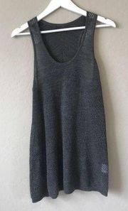 Eileen Fisher Metallic Knit Tank Top