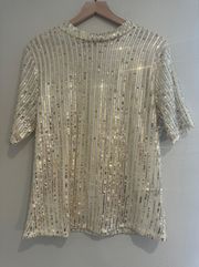 Gold Sequin Top