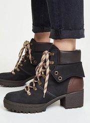 NEW See by Chloe Eileen Mid Heel 40mm Boots Leather Nero