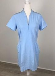 Adidas Light Blue Short Sleeve Sports Dress Size M