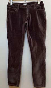Garnet Hill Brown Velour Casual Pant Size 2 Petite See Description