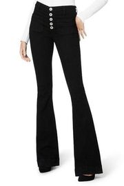 Ramy Brook Cindy High Rise Flare Jeans in Black