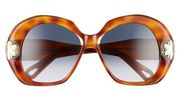 Chloe 54mm Oversized Round Sunglasses In Blonde Havana