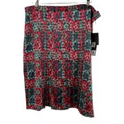 Marc Jacobs Silk Floral Pleated Skirt Size 8 New