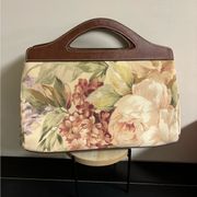 Relic Brown Floral Hand Bag Purse Grandma Core Roses Spring Summer Accessory