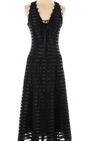 Nanette Lepore black eyelash burnout Dress