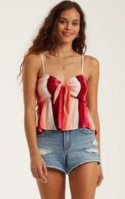 tie front cami