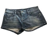 Guess women's size 29 denim shorts with embroidery