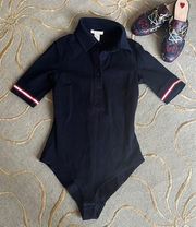 H&M | Polo Bodysuit Navy Blue Red White Size 4 NWOT